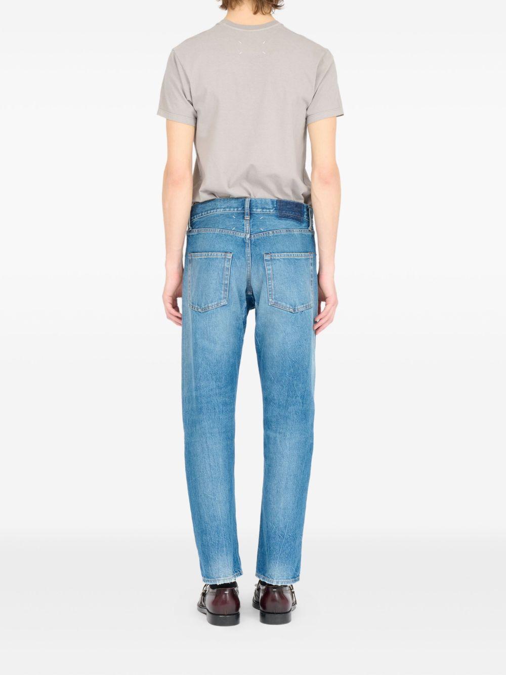 MAISON MARGIELA Jeans blu denim a gamba affusolata