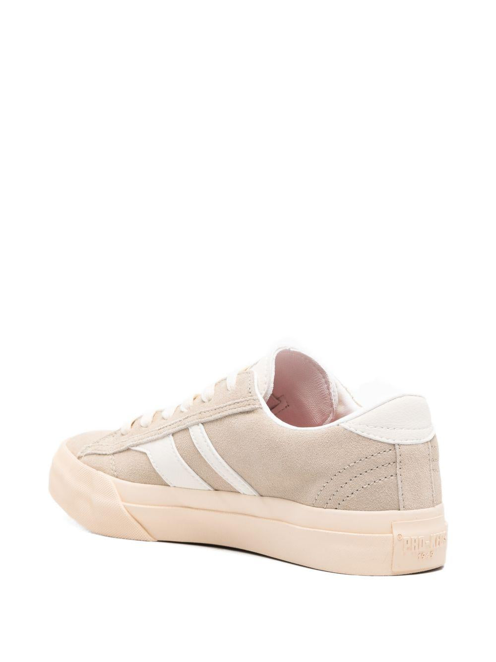 PROKEDS 1949 Sneakers Royal Classic in suede crema e sabbia con inserti in pelle