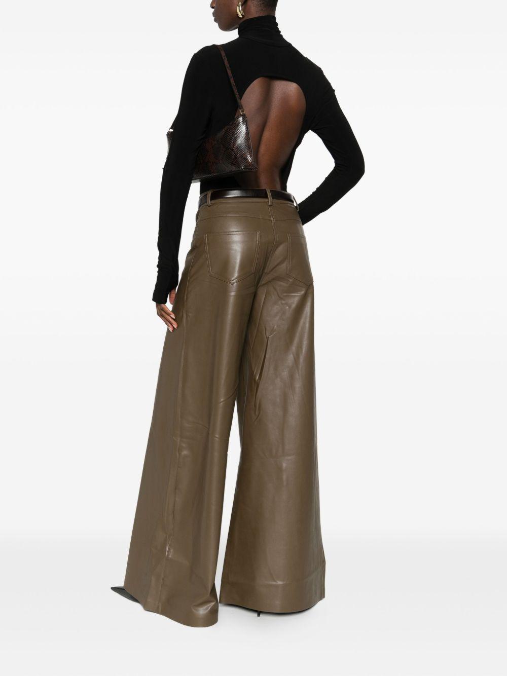 NORMA KAMALI Body nero a collo alto