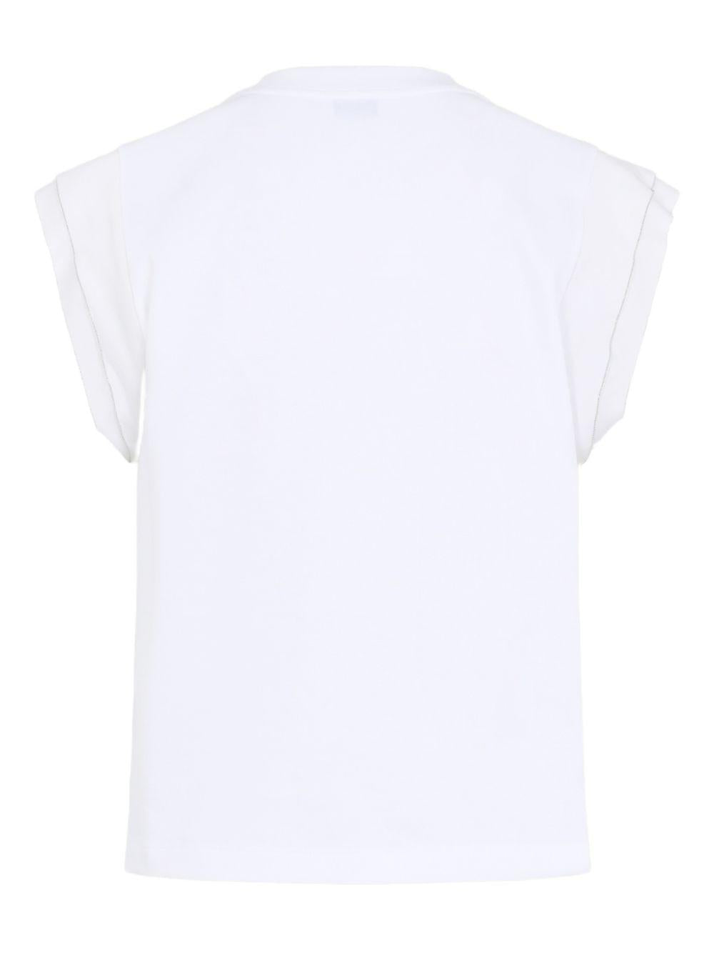 PESERICO T-shirt bianca con girocollo