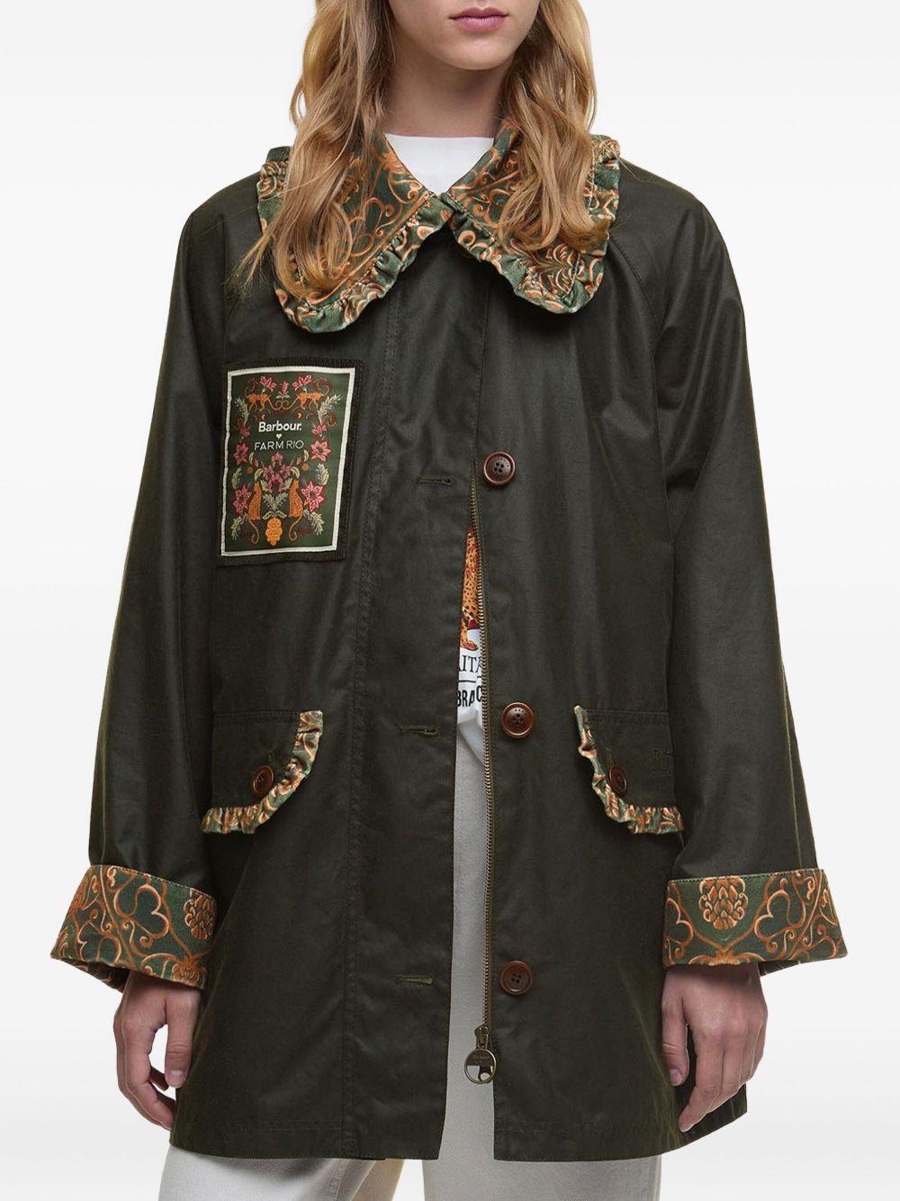 BARBOUR Giacca con colletto arricciato