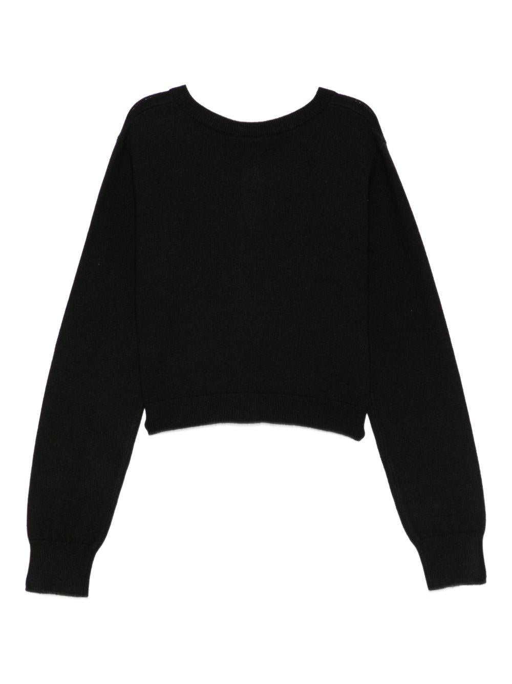 TWINSET Cardigan nero con logo