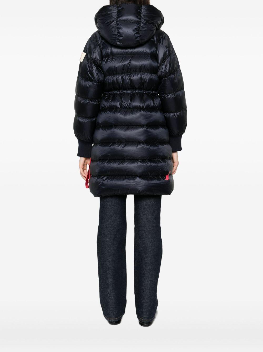 AFTER LABEL Piumino blu navy lungo