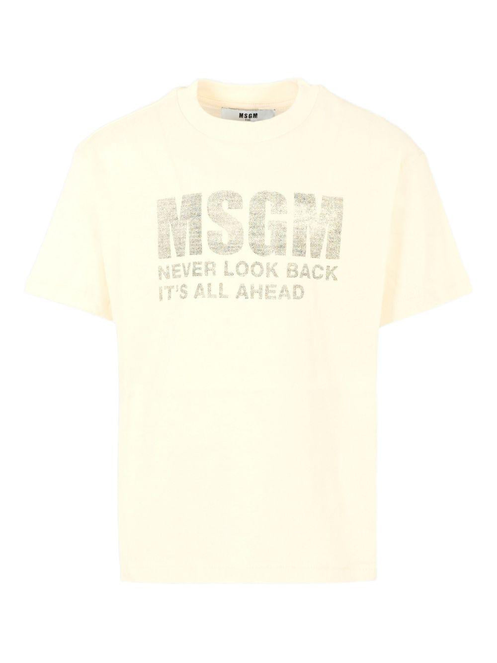 MSGM T-shirt in cotone con stampa