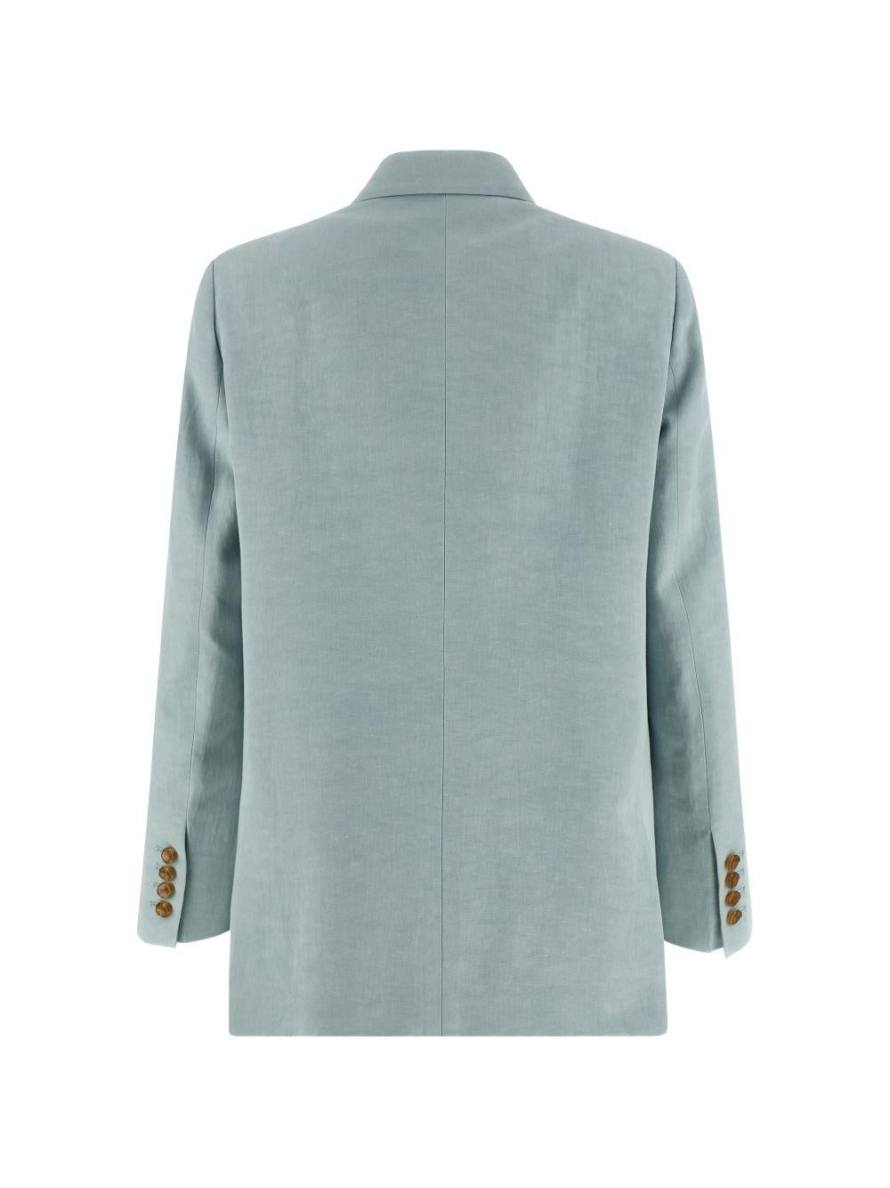 BLAZE Blazer Zenith Everynight in lino e seta azzurro