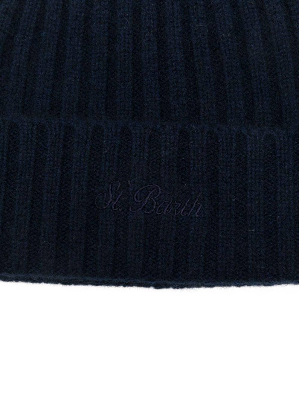 MC2 SAINT BARTH Cappello Wengen Cahsmere blu a coste