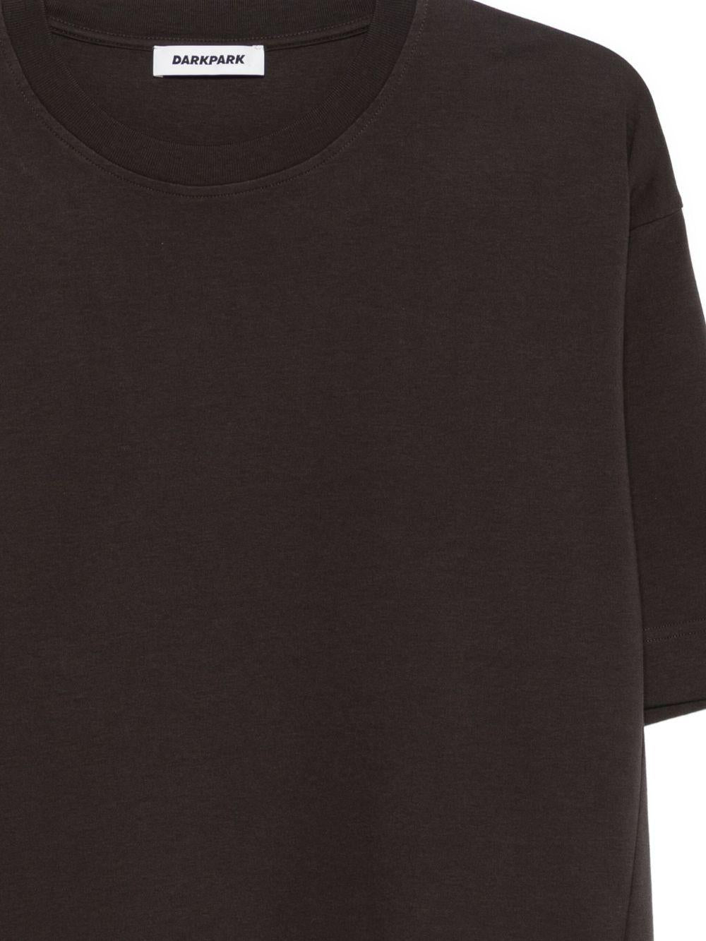 DARKPARK T-shirt marrone in cotone