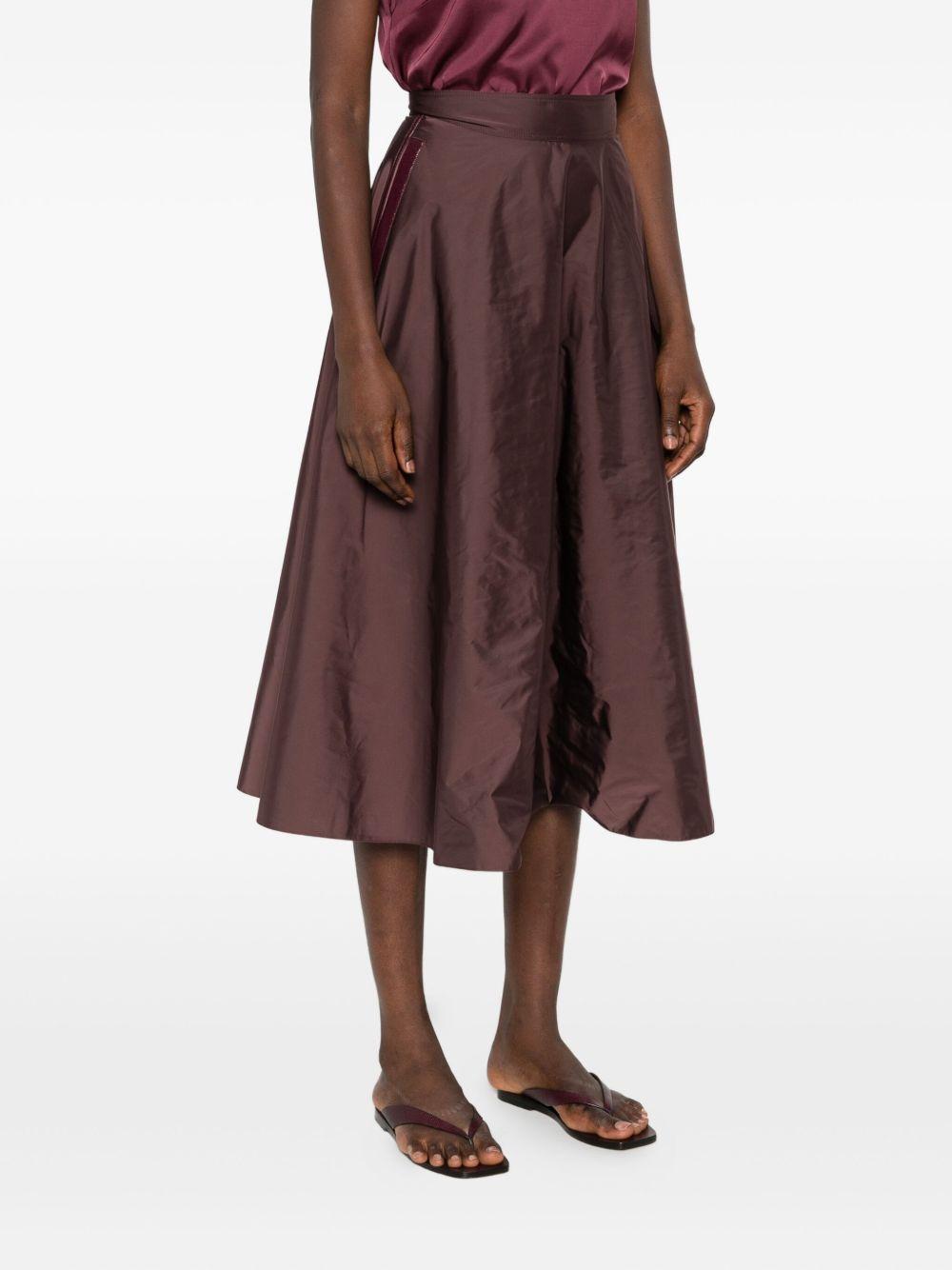 ELISABETTA FRANCHI Gonna in tessuto vela con cintura