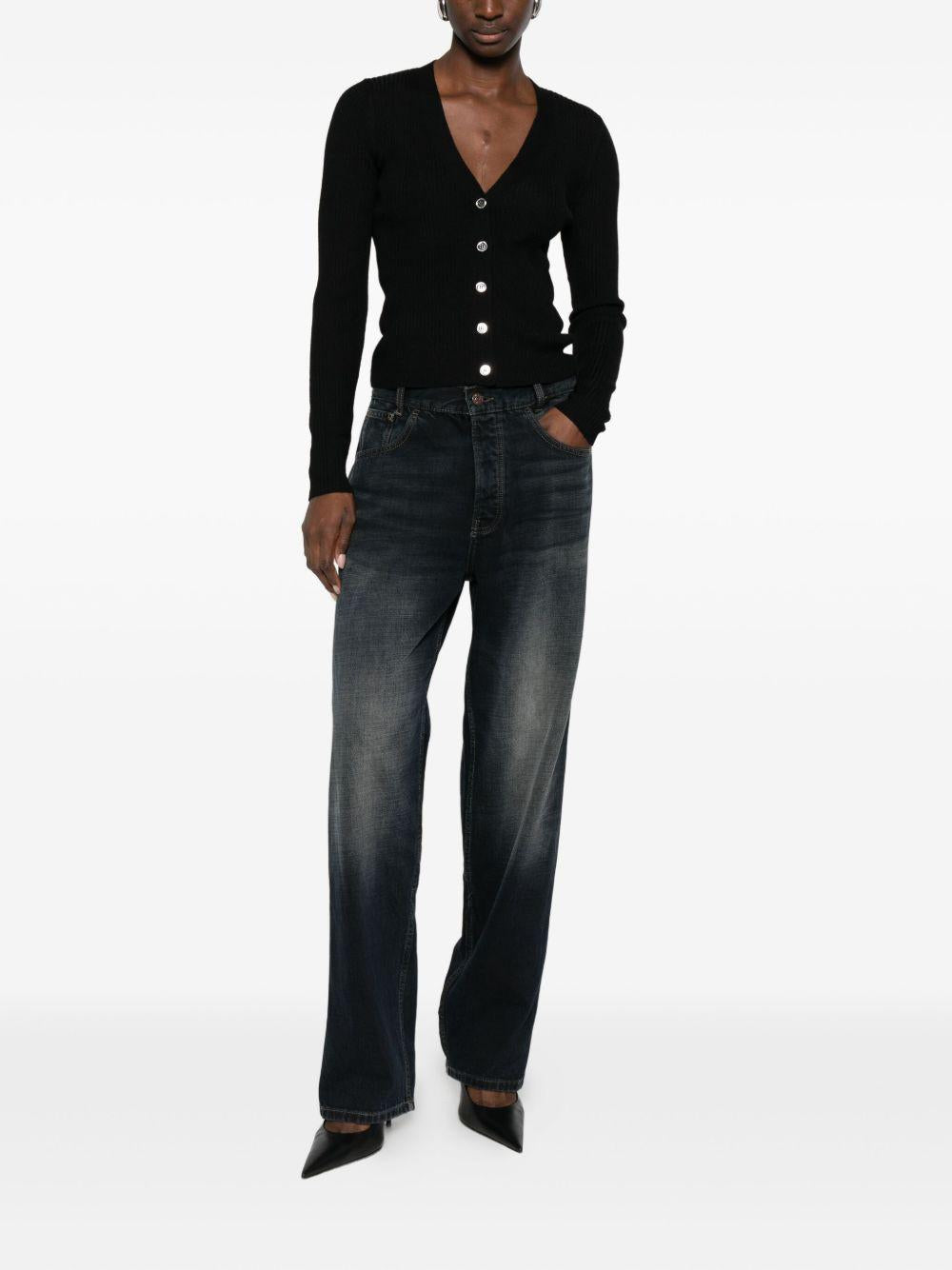 PINKO Cardigan nero New Ticino in lana