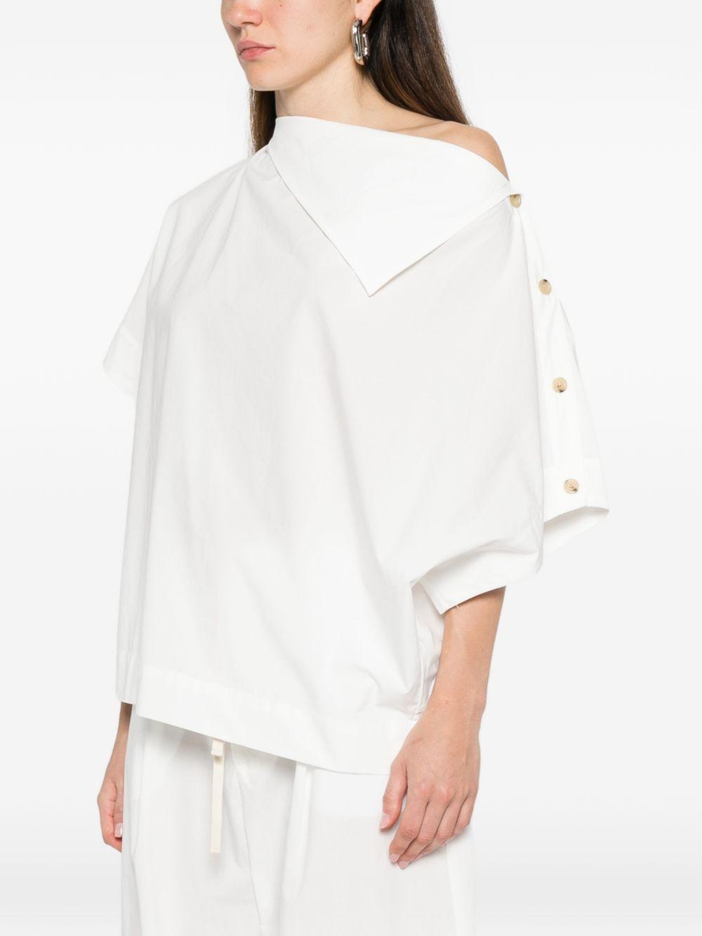 SOEUR Blusa Issa in cotone bianco