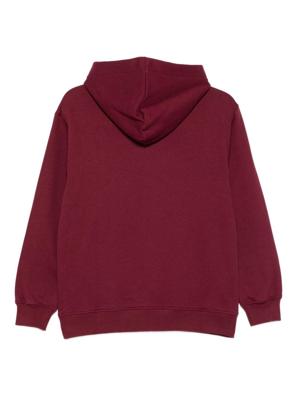 MSGM Felpa con cappuccio e stampa