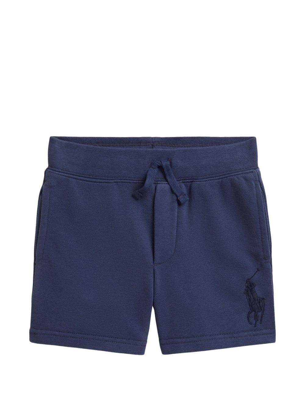POLO RALPH LAUREN Pantaloncini sportivi blu con coulisse