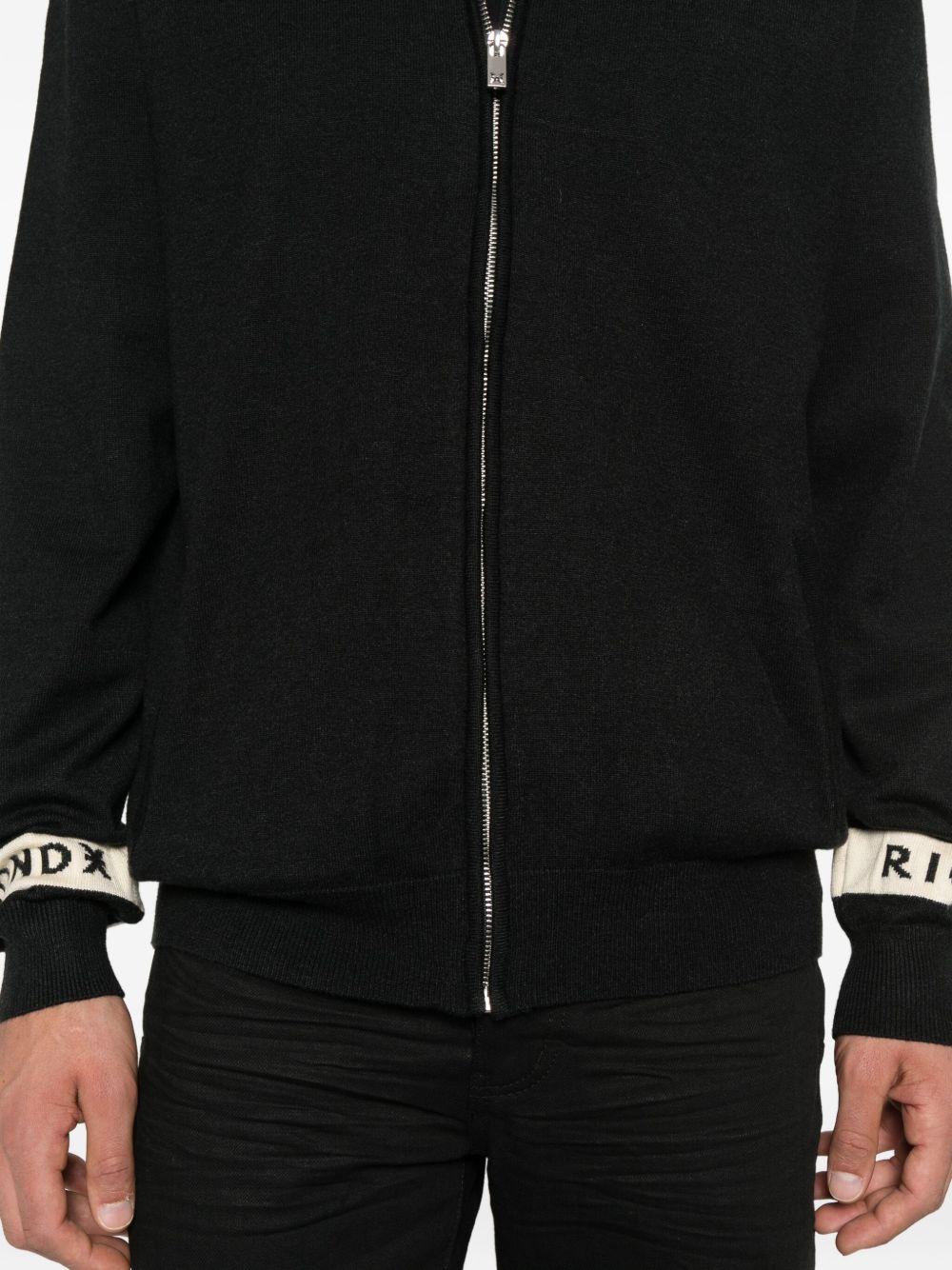 JOHN RICHMOND Cardigan nero con zip
