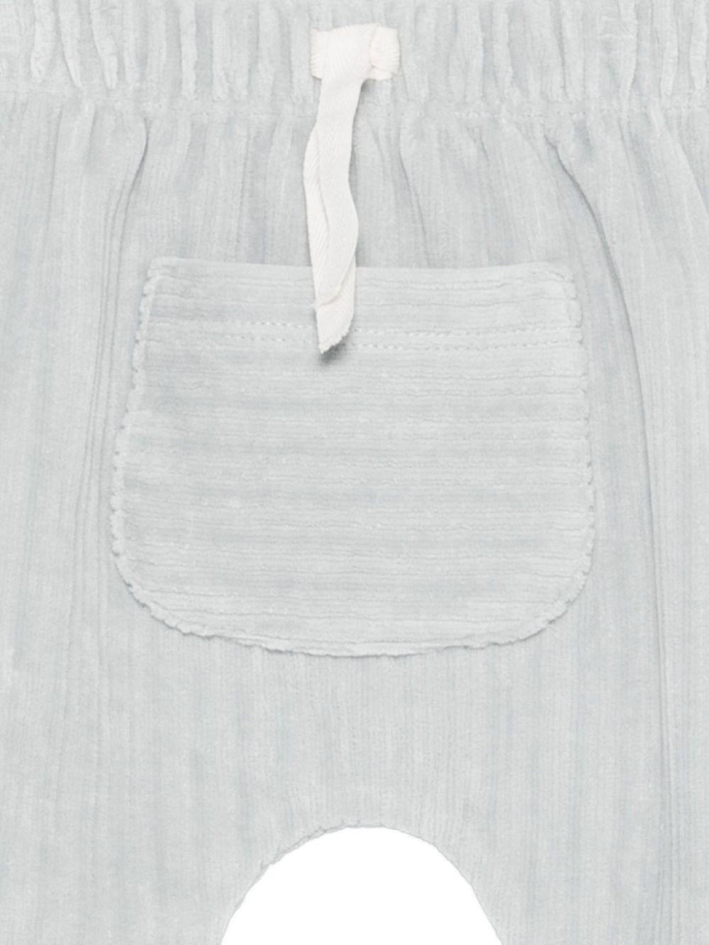 LARANJINHA Pantaloni da neonata con tasca a coste