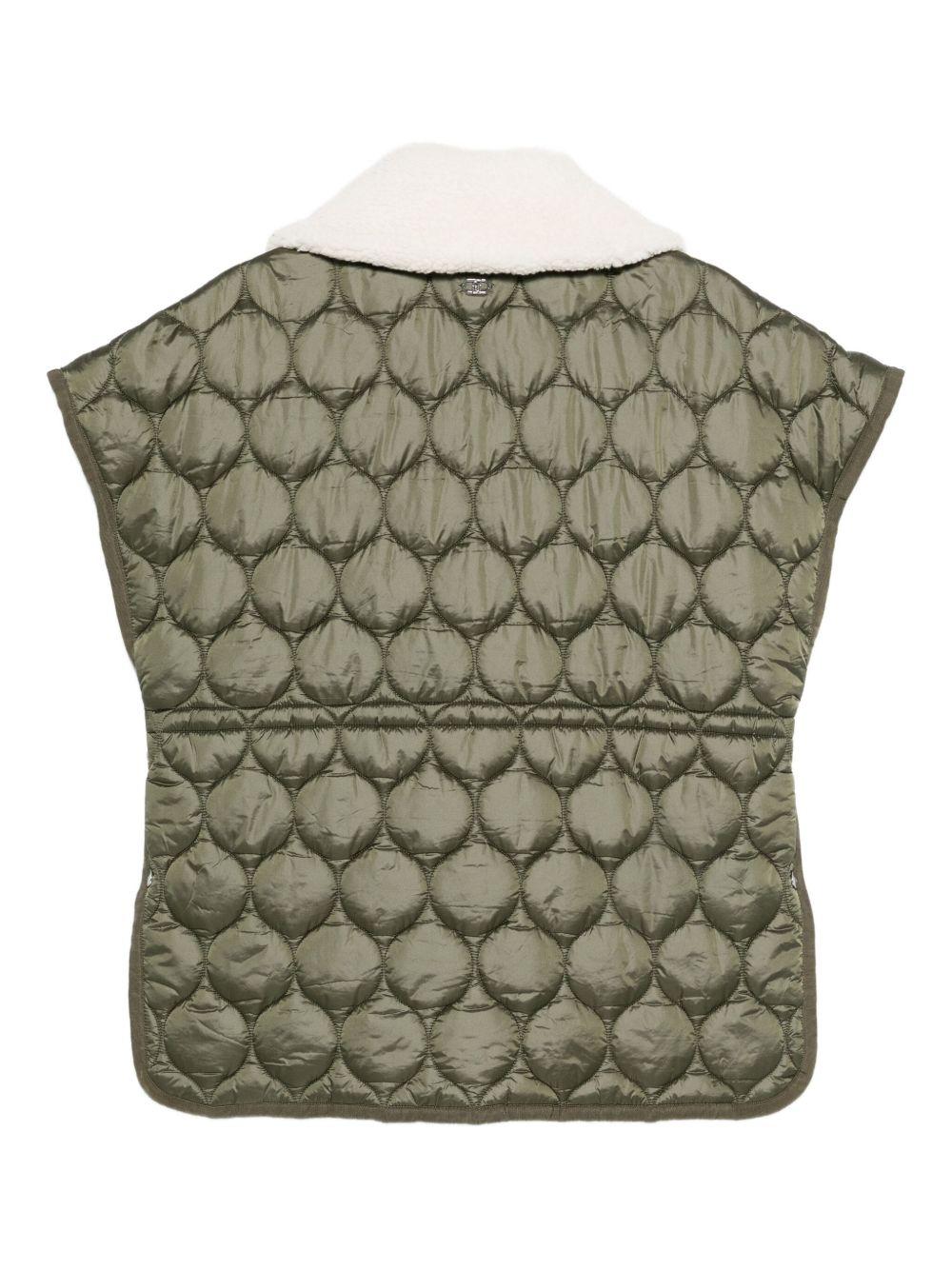 LIUJO Gilet verde militare trapuntato
