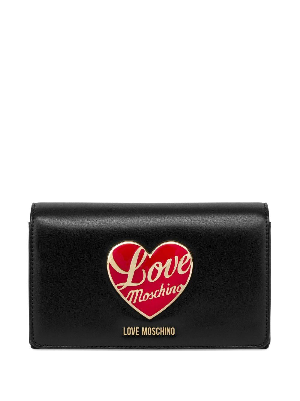 LOVE MOSCHINO Borsa a tracolla con placca cuore
