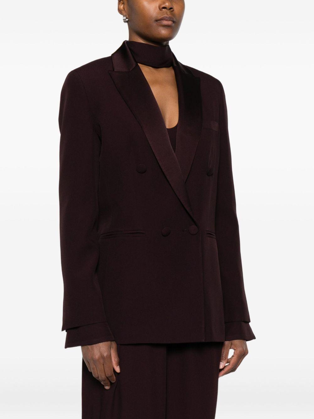 RAQUEL DINIZ Blazer doppiopetto bordeaux