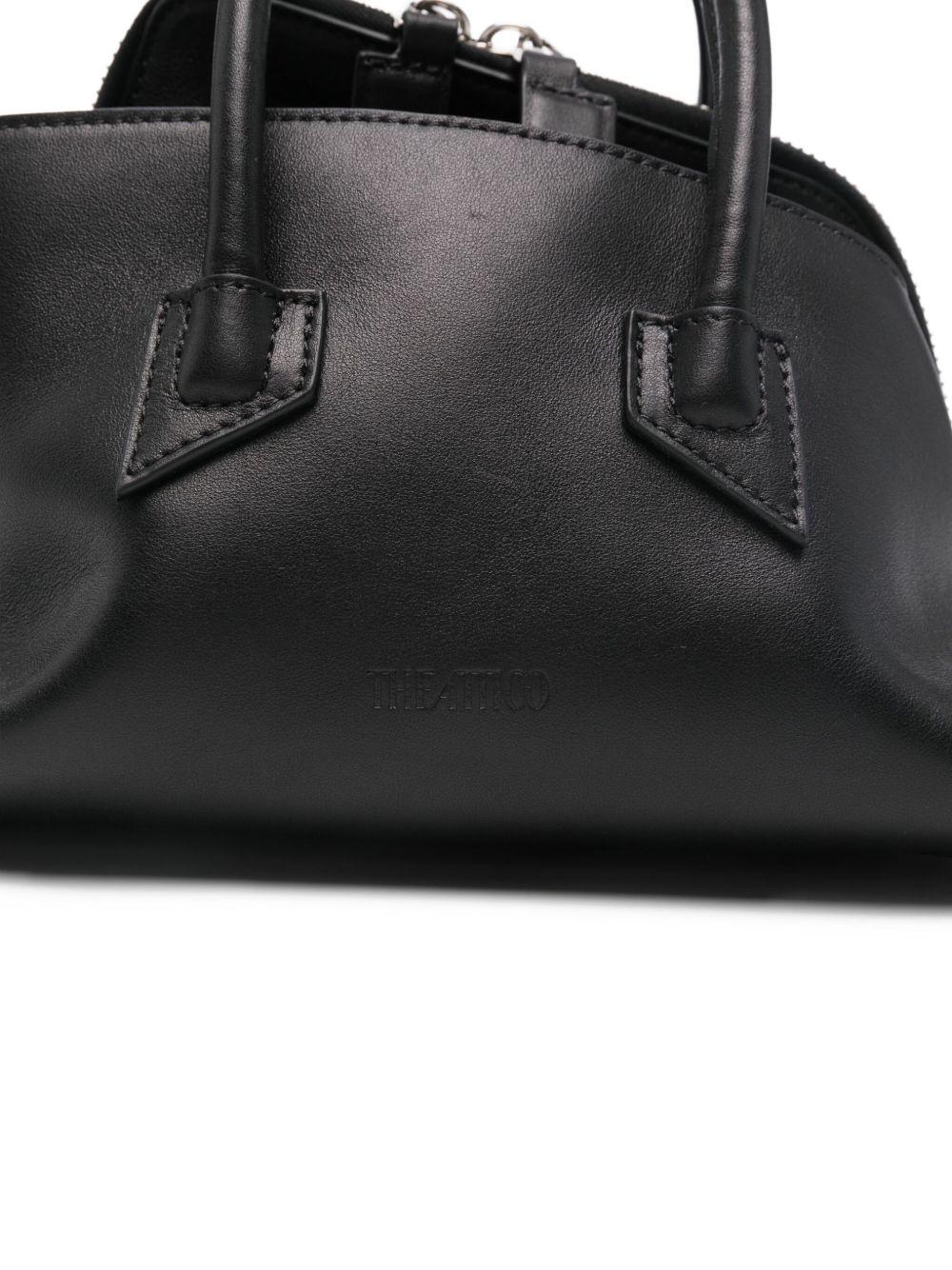 THE ATTICO Borsa a spalla La Passeggiata Mini in pelle nera