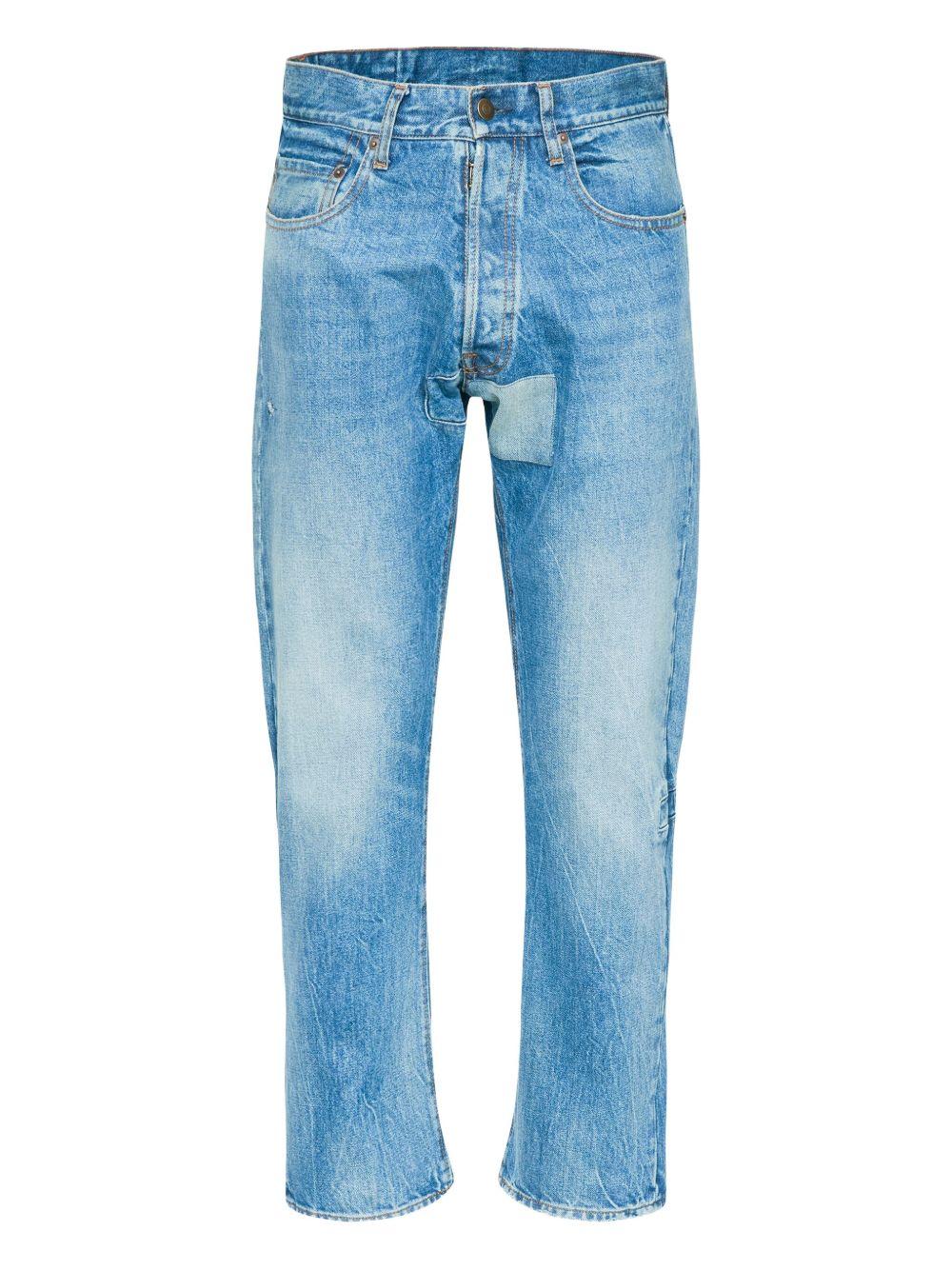 MAISON MARGIELA Jeans blu denim a gamba affusolata