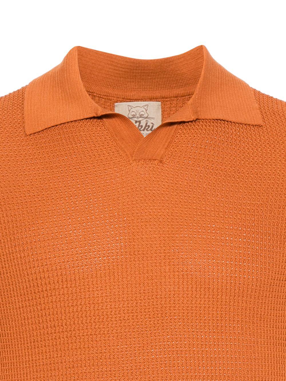 RAKKI T-shirt bianca con colletto polo