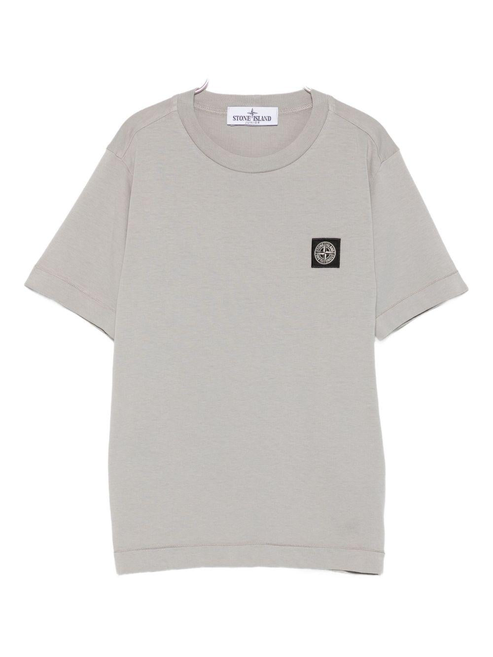 STONE ISLAND T-shirt a maniche corte con logo<BR/>