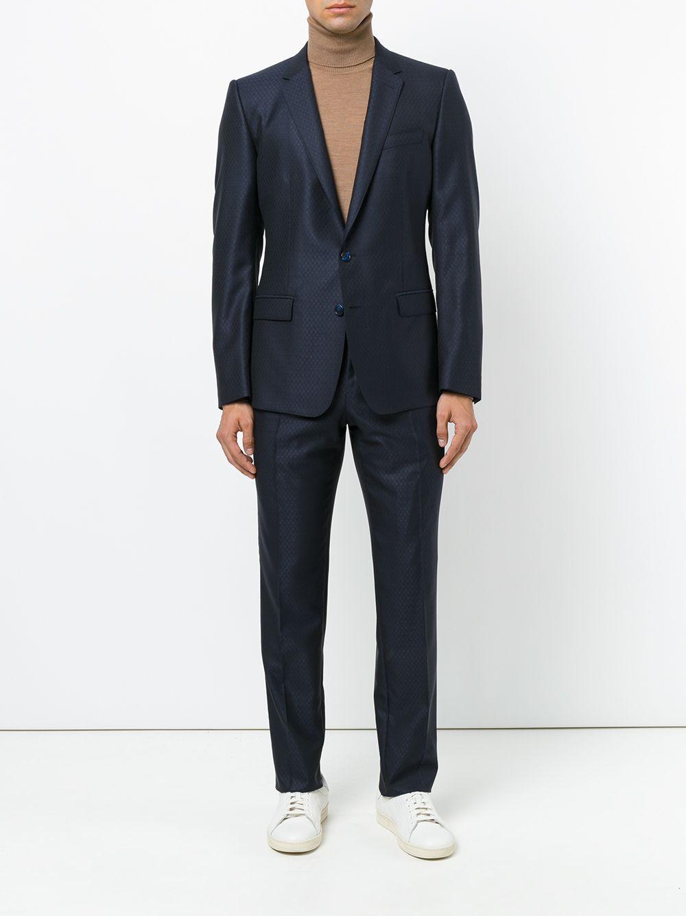 DOLCE e GABBANA Abito completo elegante blu da uomo