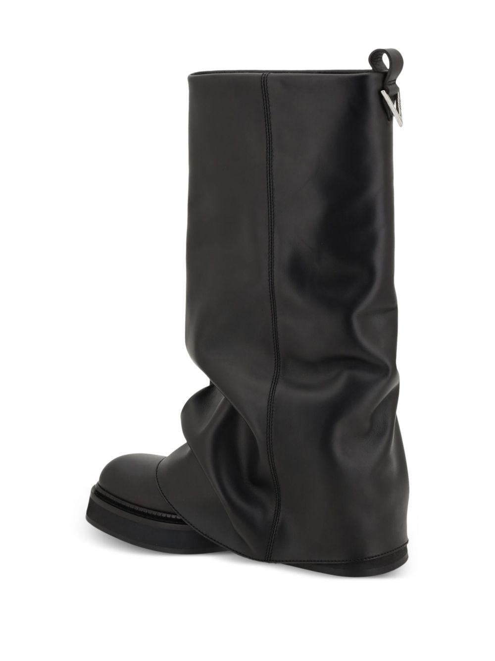 THE ATTICO Stivali combat 'Robin' neri