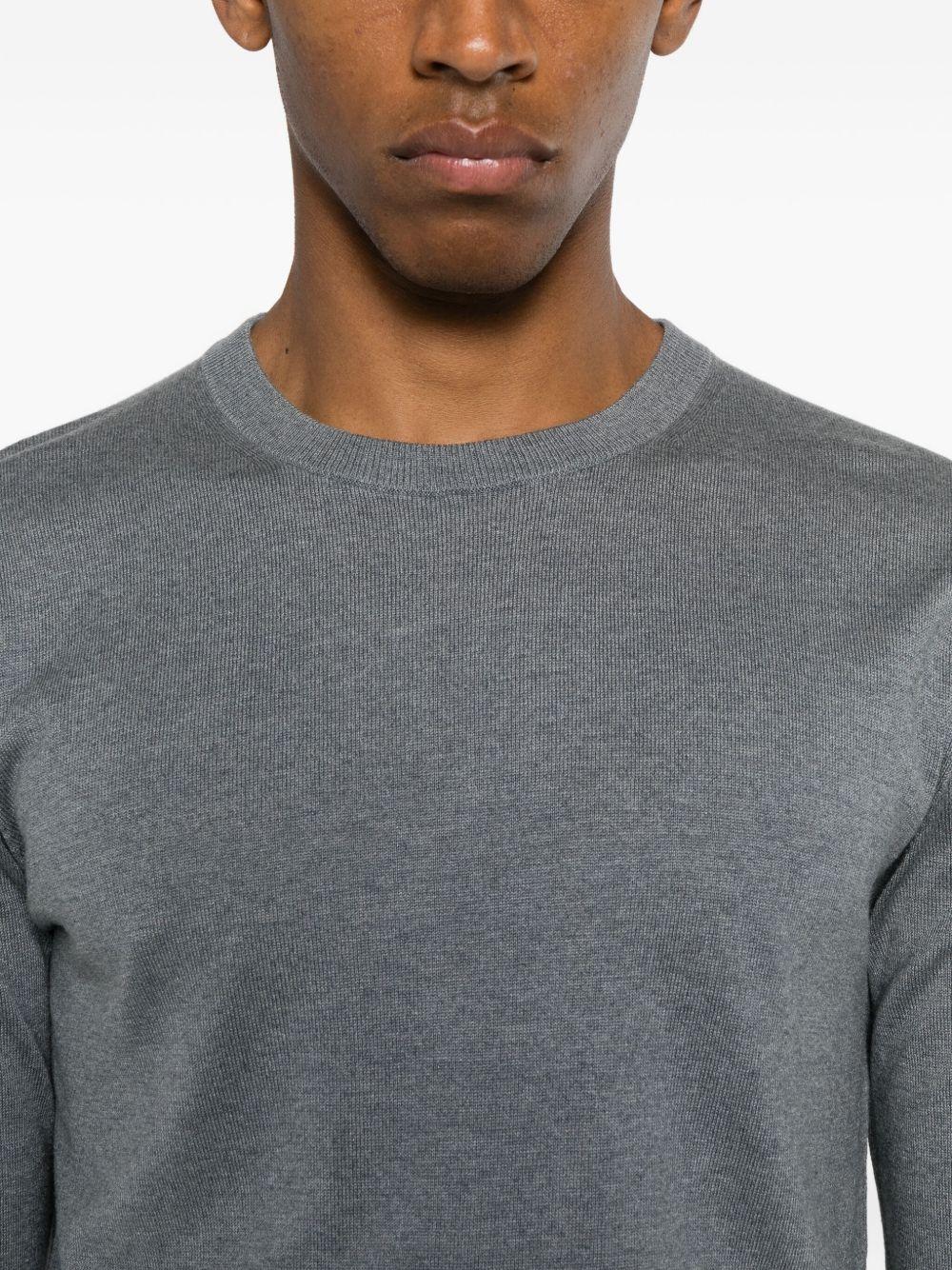 KANGRA Maglia girocollo in seta misto cashmere