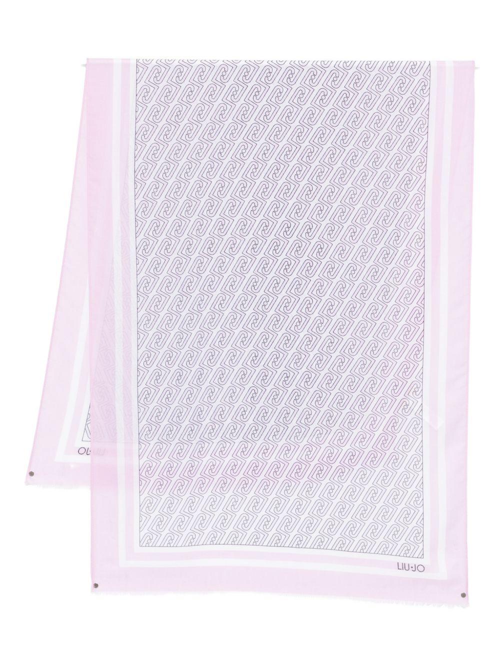 LIUJO Foulard con bordo rosa