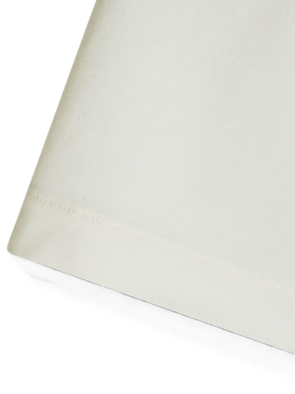 Y3 T-shirt bianca in cotone con stampa Y-3