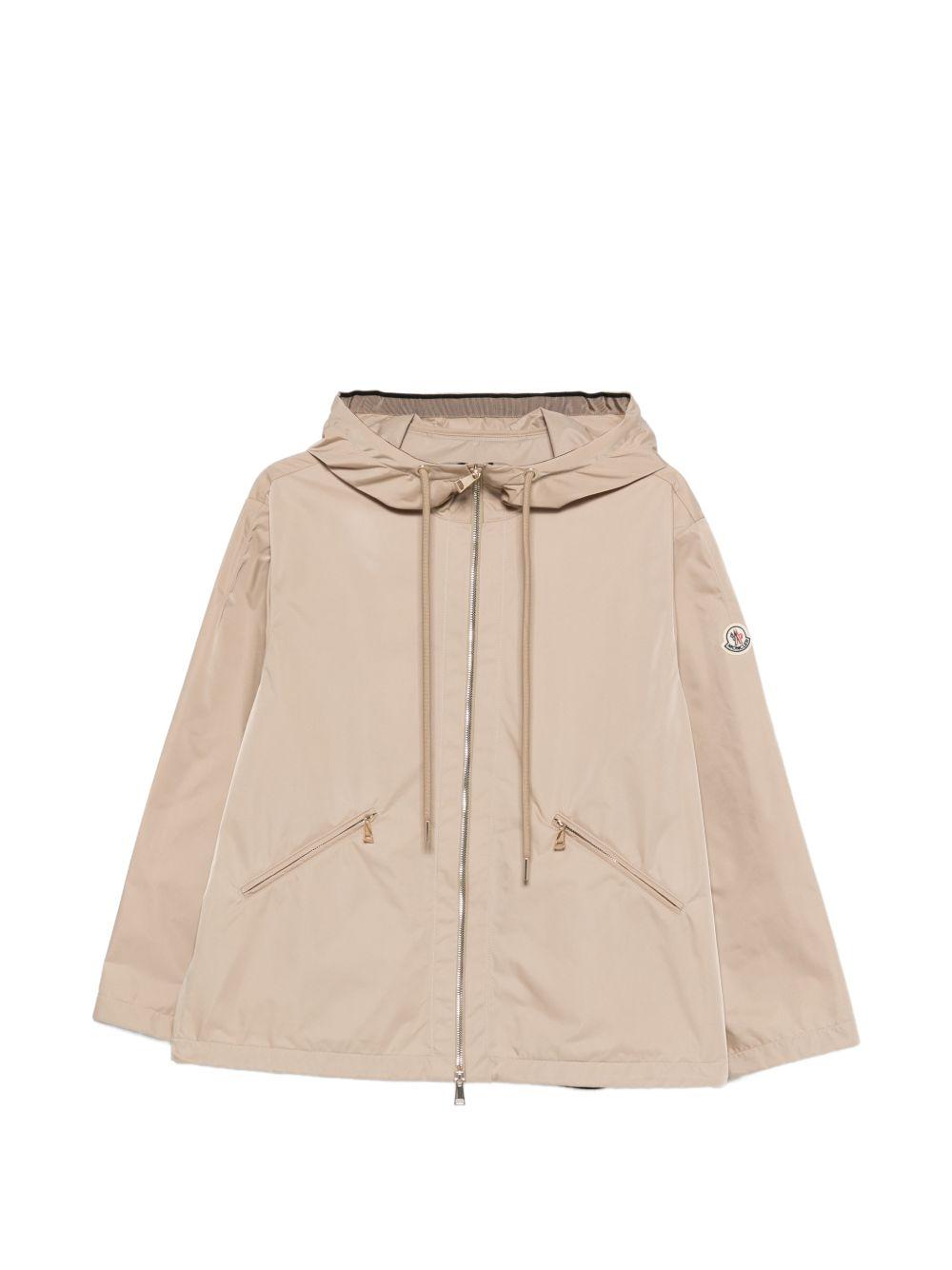 MONCLER Giacca beige con cappuccio