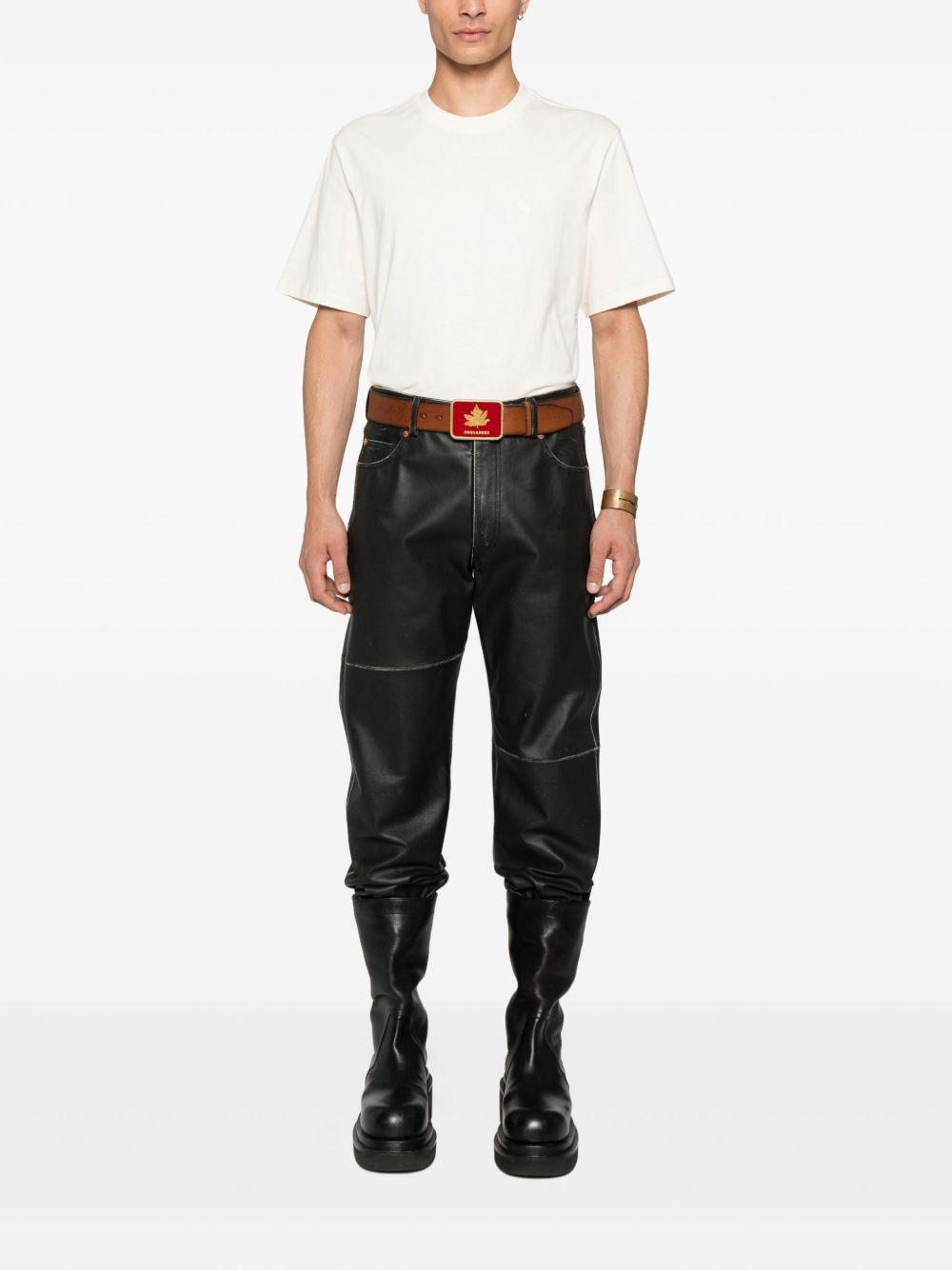 MSGM T-shirt in cotone avorio