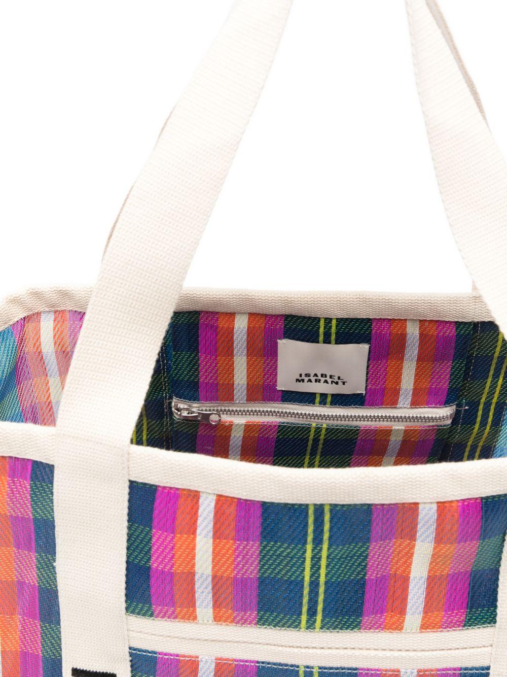 ISABEL MARANT Borsa shopping Darwen a righe multicolori