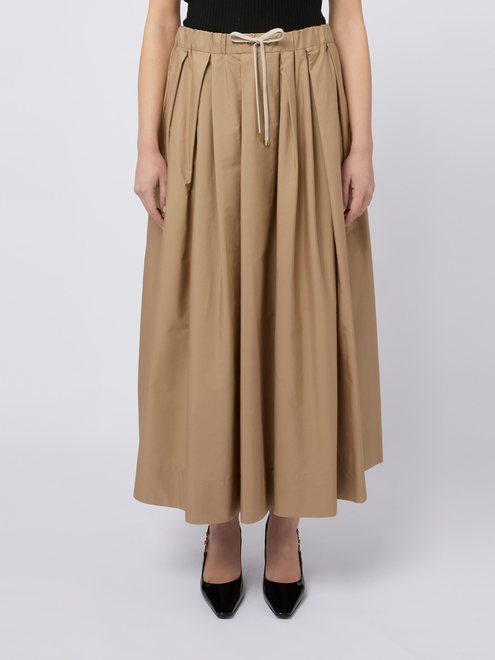 S MAX MARA Gonna lunga Pineta con coulisse in vita beige