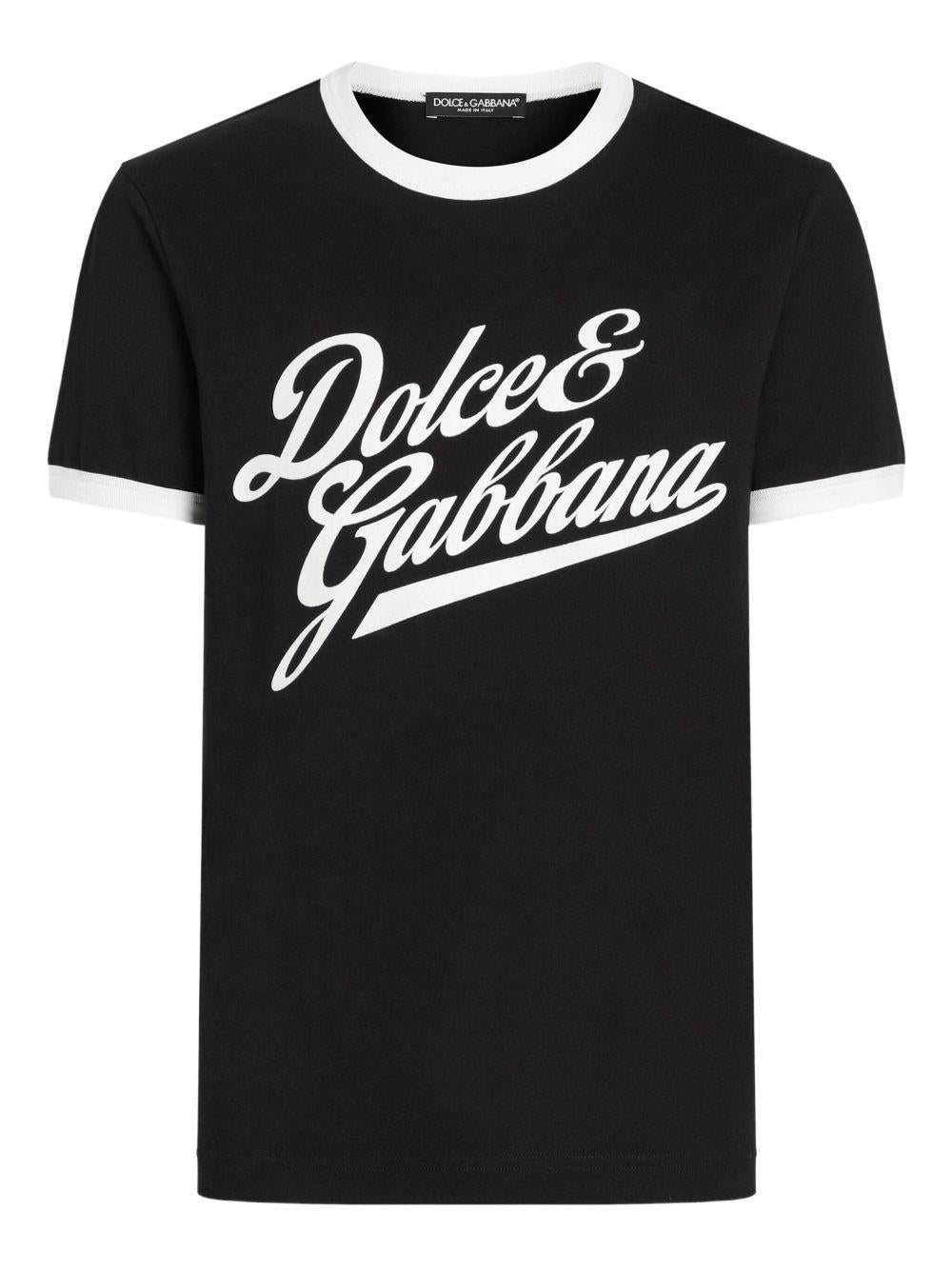 DOLCE e GABBANA T-shirt in cotone con stampa