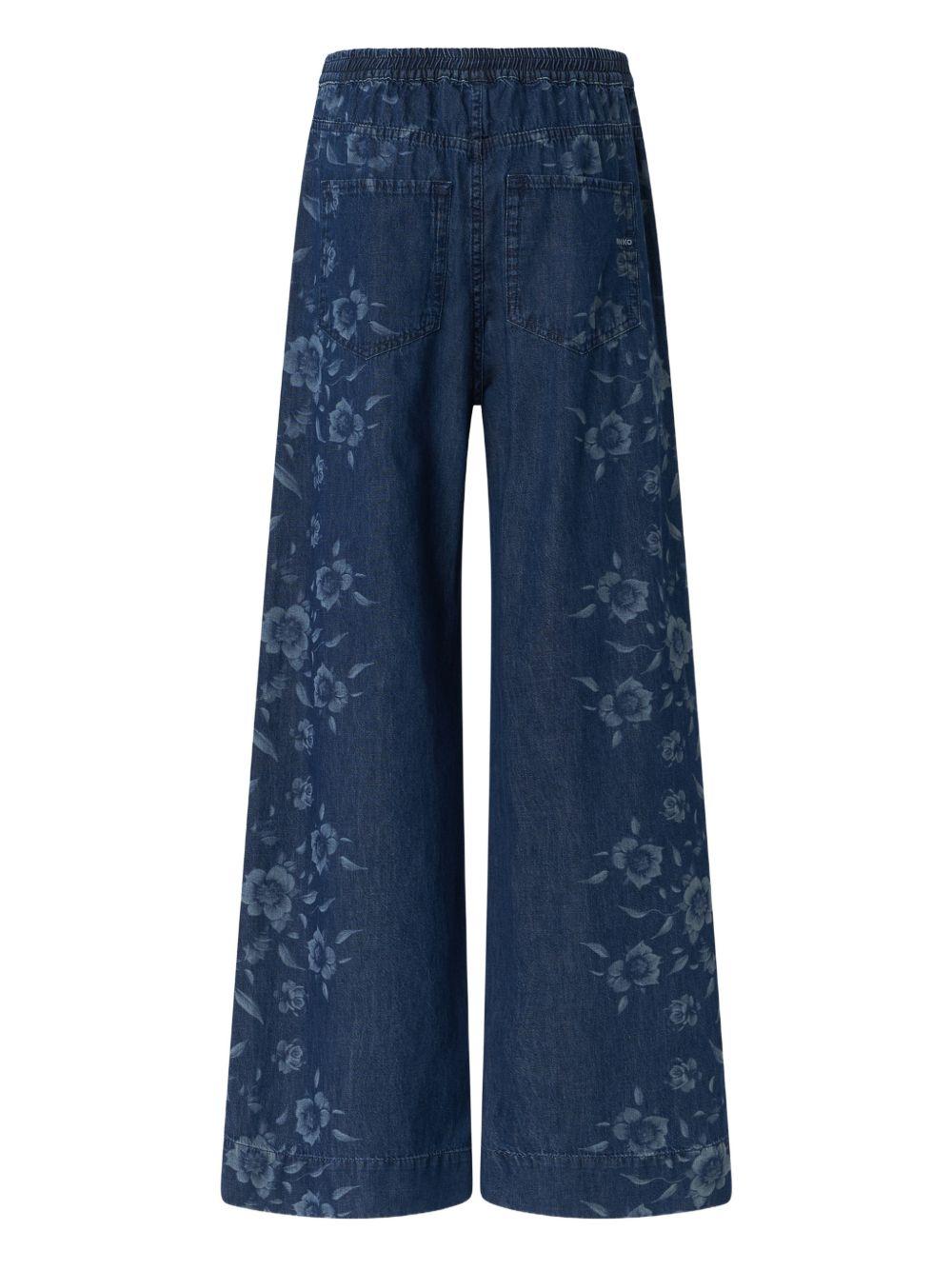 PINKO Blu jeans con stampa floreale