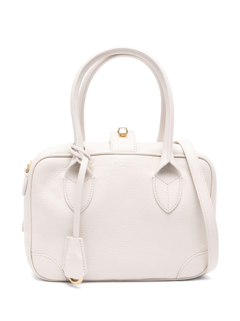 GOLDEN GOOSE Borsa tote 'Vita' in pelle avorio