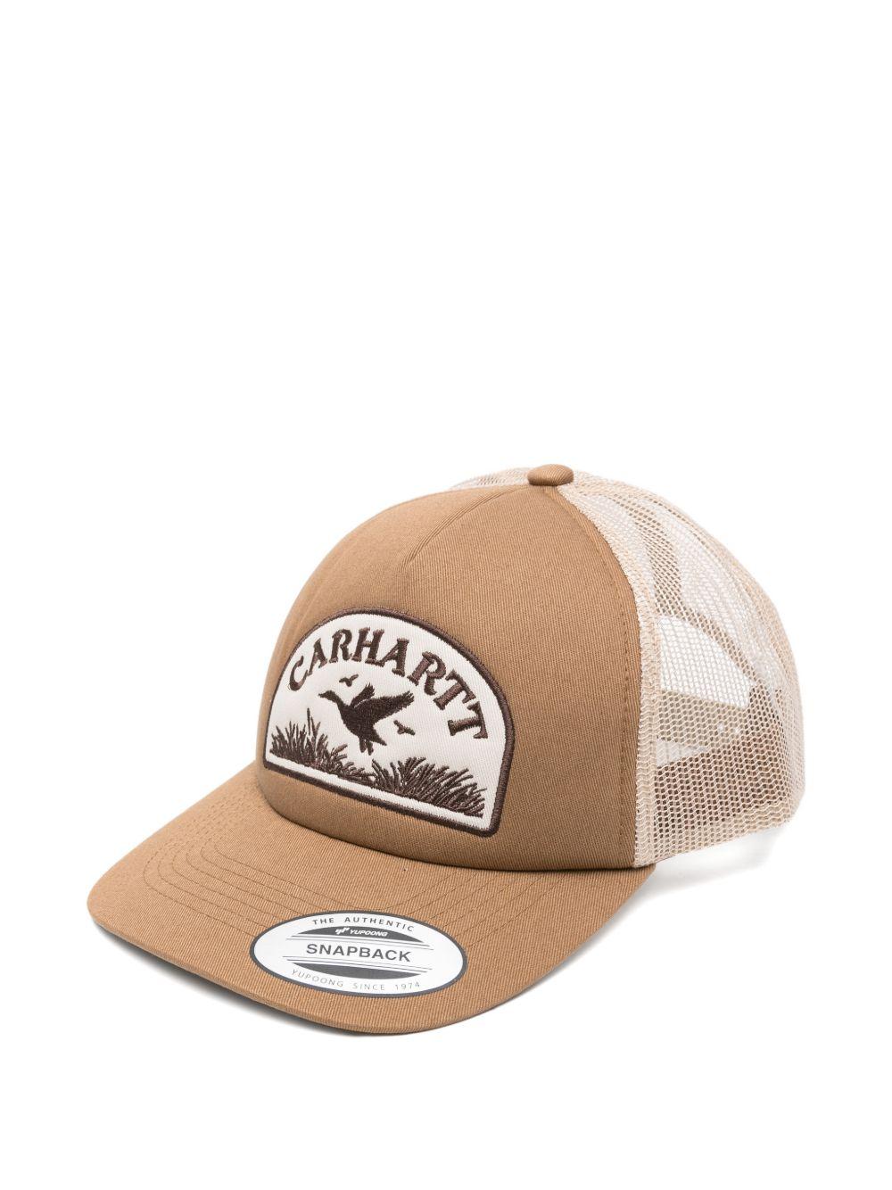 CARHARTT WIP Cappello baseball beige con ricamo