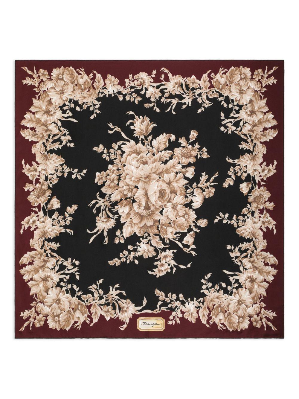 DOLCE e GABBANA Foulard in twill di seta