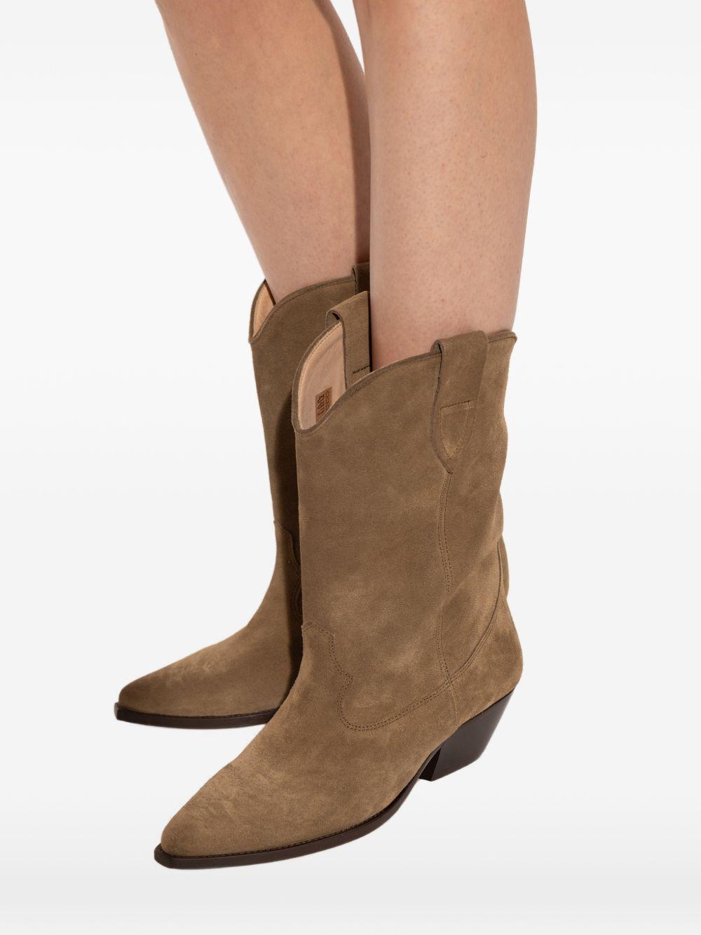 ISABEL MARANT Stivaletti Duerto in suede taupe