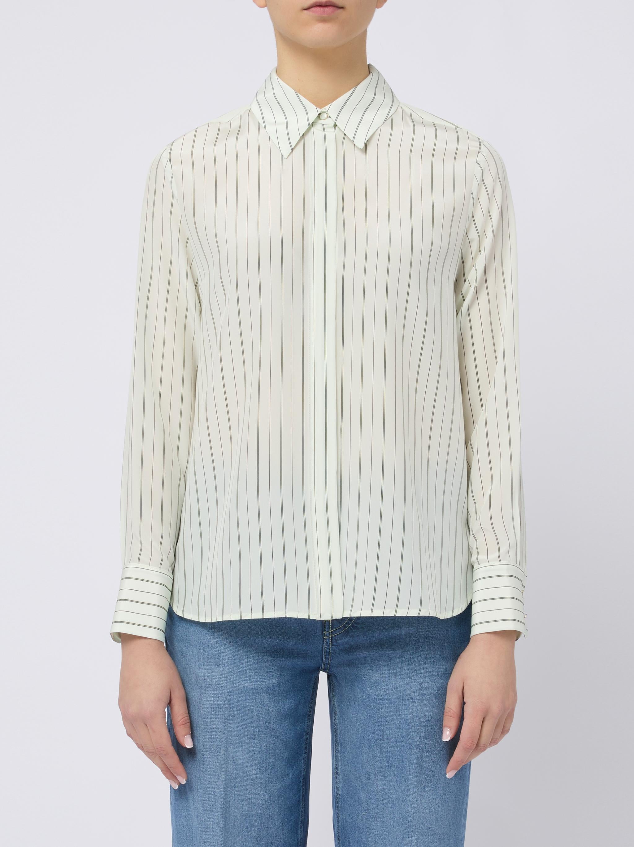 MAX MARA STUDIO Camicia Flirt a righe verdi