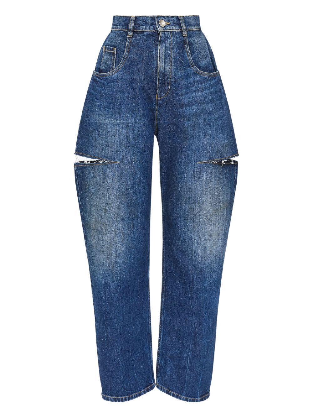 MAISON MARGIELA Jeans blu medio a vita alta