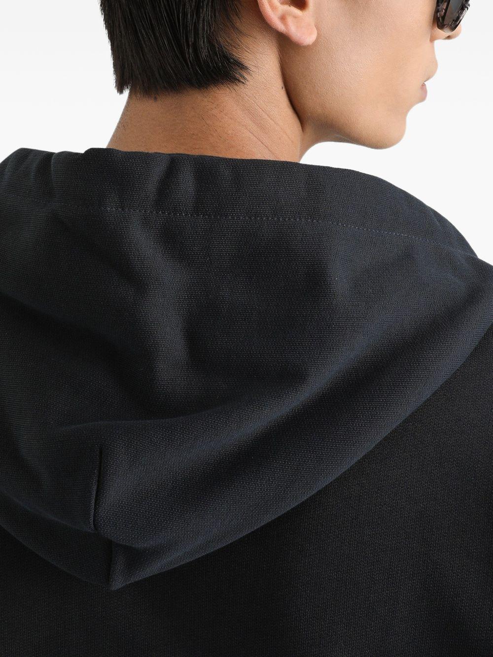 DOLCE e GABBANA Felpa in cotone con cappuccio e logo