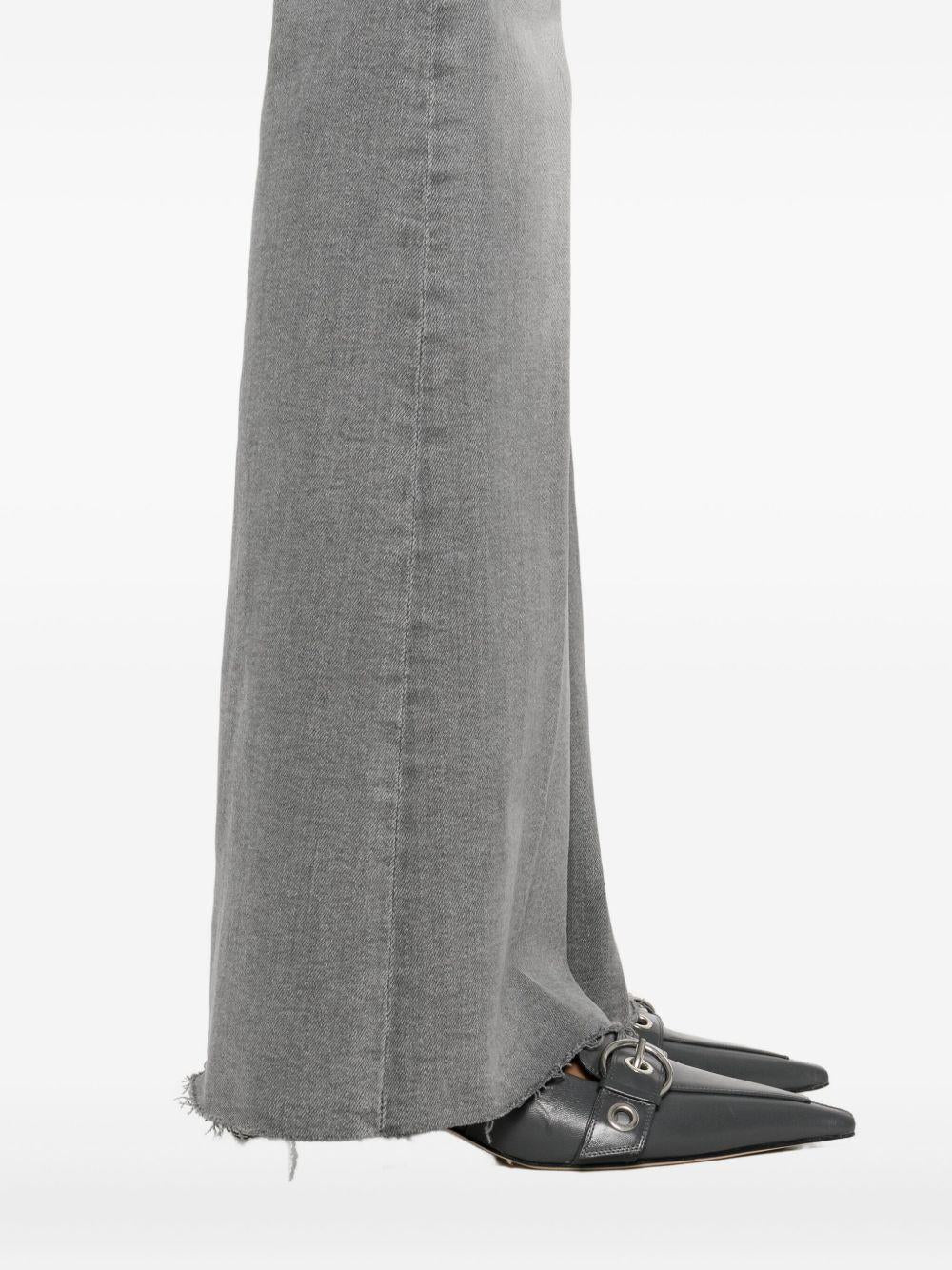 MOTHER Jeans denim grigio The Doozy Sneak Fray