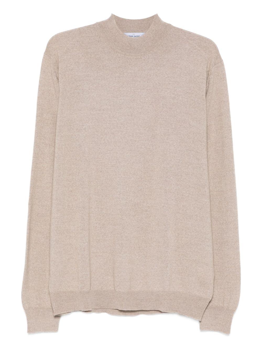 GRAN SASSO Maglia in morbida lana vergine beige