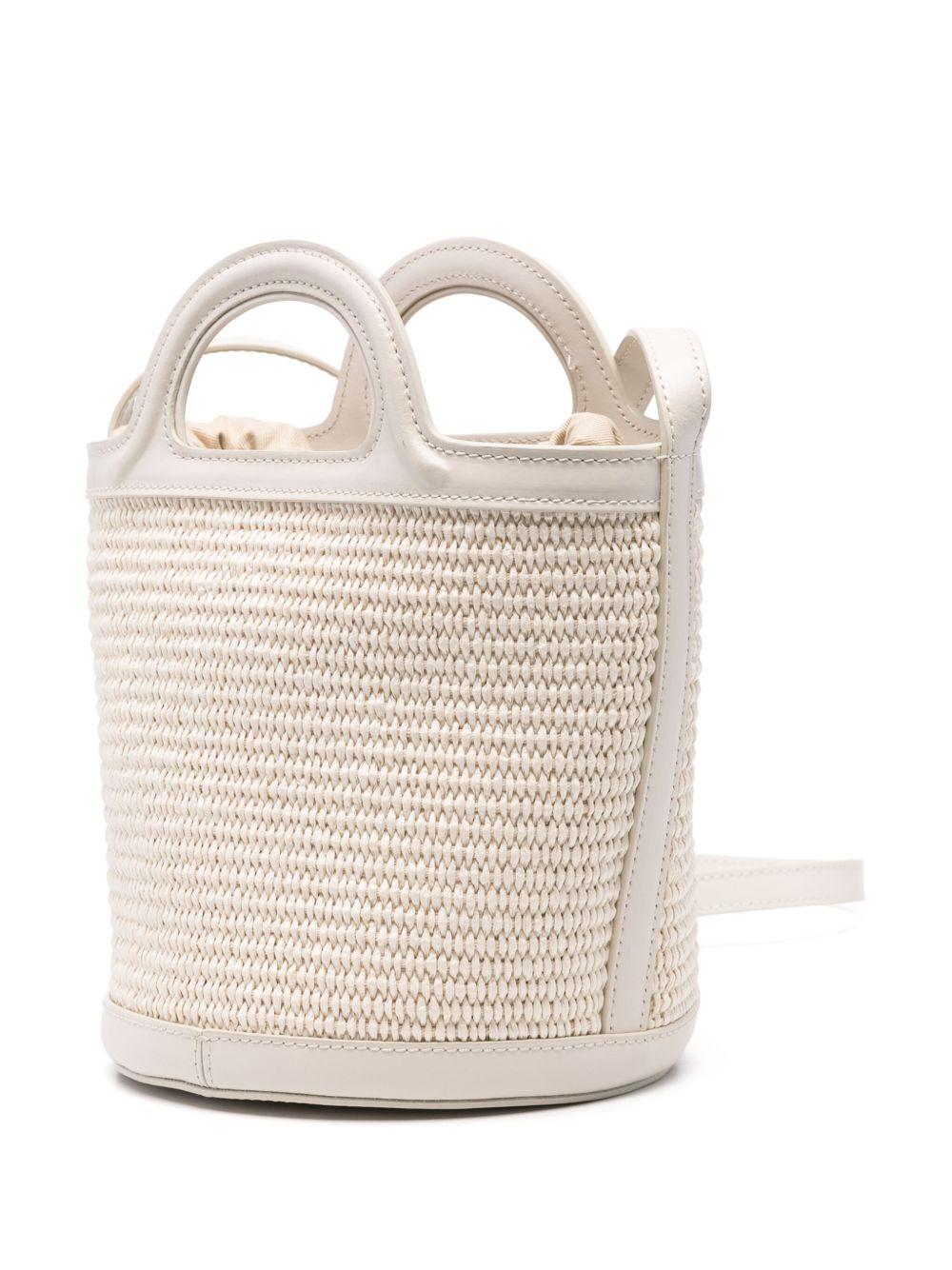 MARNI Borsa a secchiello Mini Puket bianca
