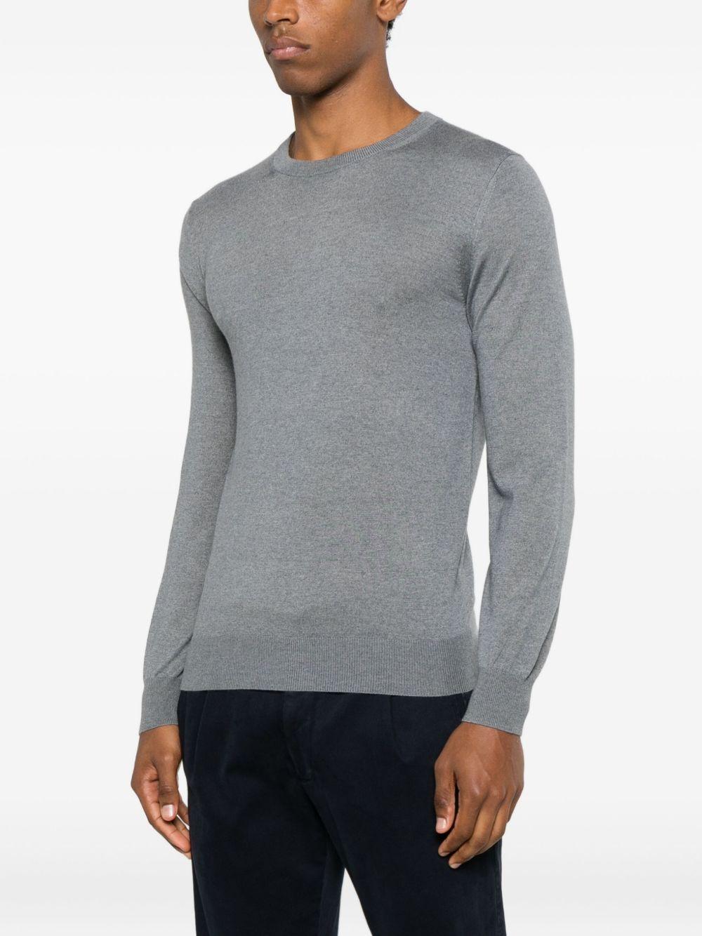 KANGRA Maglia girocollo in seta misto cashmere