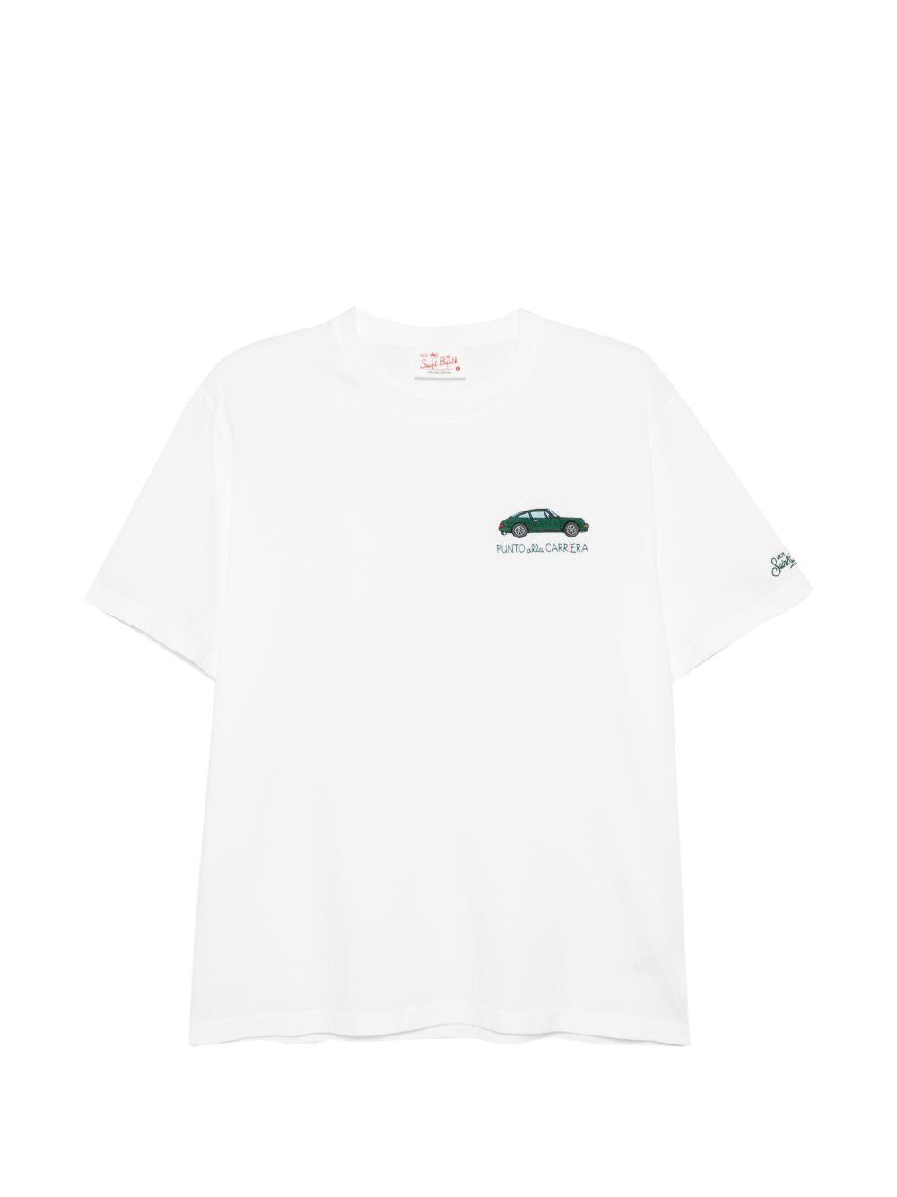 MC2 SAINT BARTH T-shirt Portofino in cotone bianco