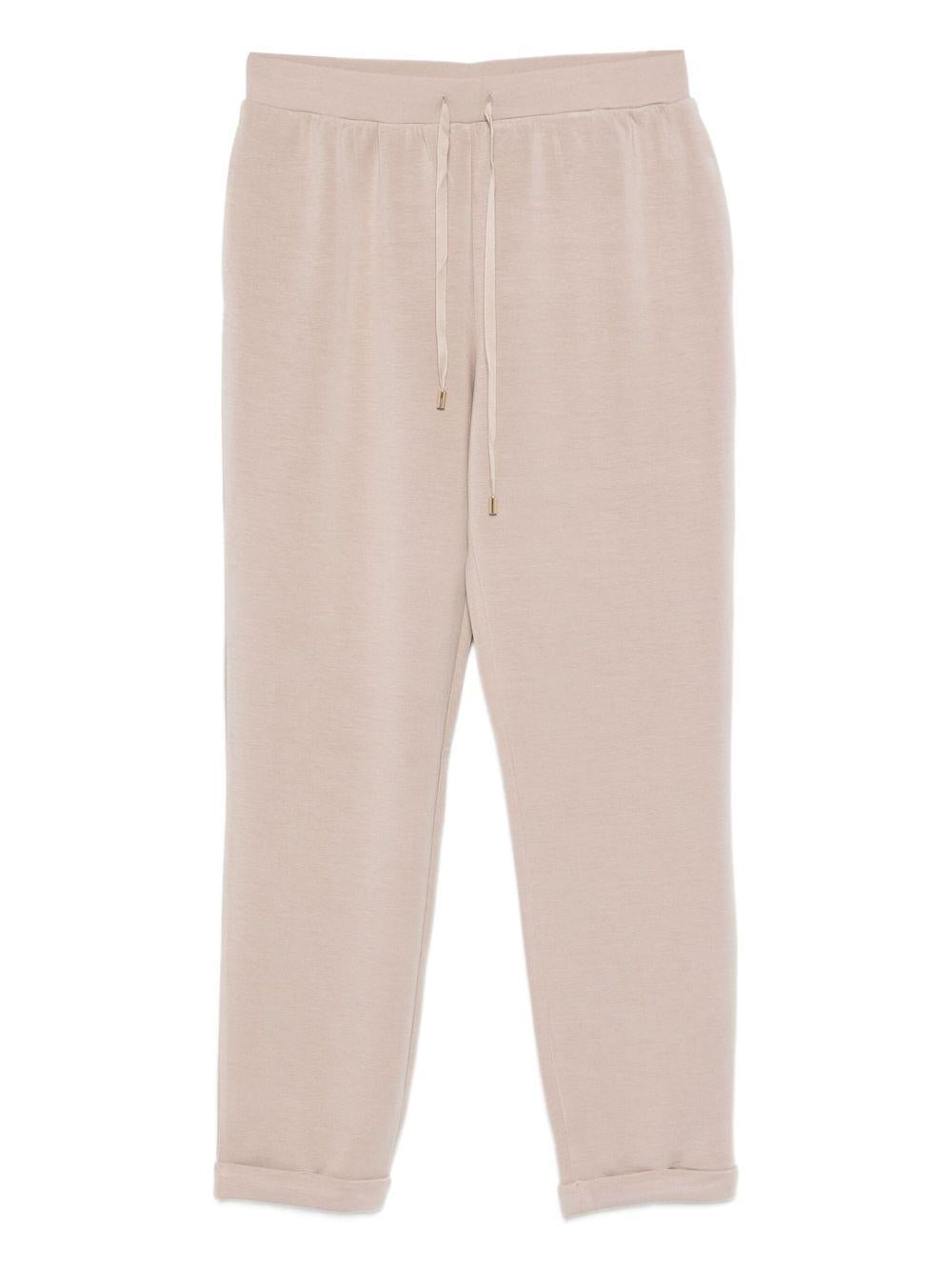 LIUJO Pantaloni sportivi beige con logo