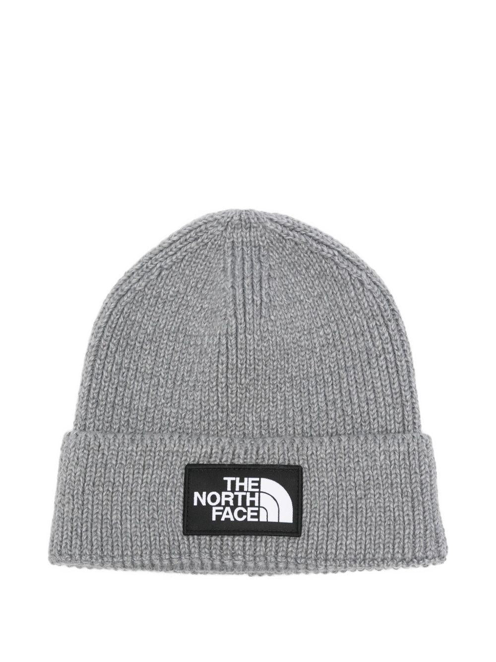 THE NORTH FACE Cappello in maglia a costine grigio
